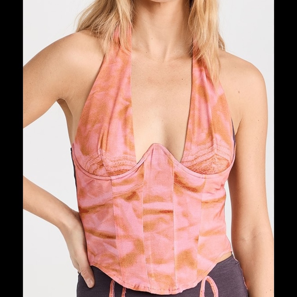 Miaou Black Corset Top